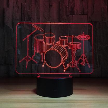 3D Drum Set Lamp-3D Optical Lamp