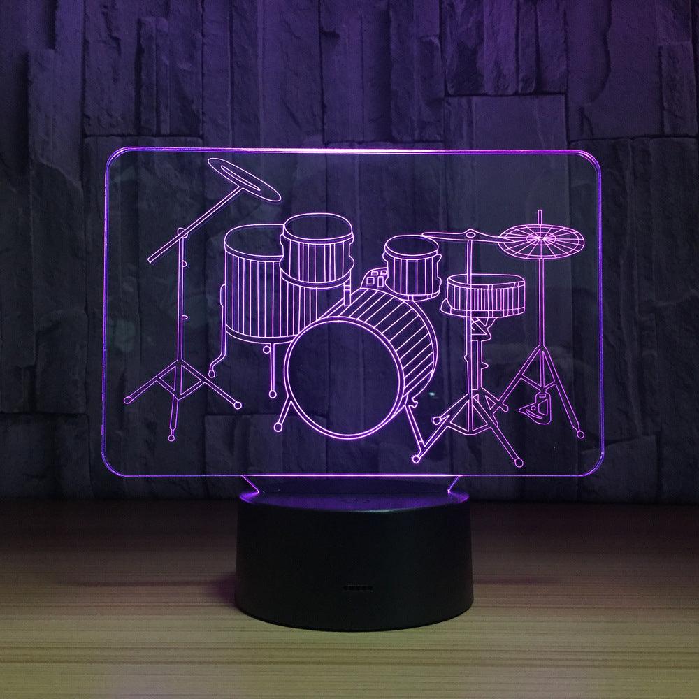 3D Drum Set Lamp-3D Optical Lamp