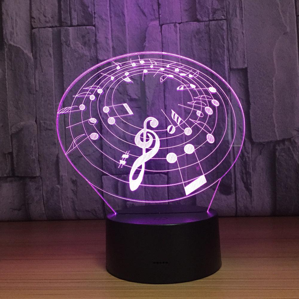 3D Musical Notes Lamp-3D Optical Lamp