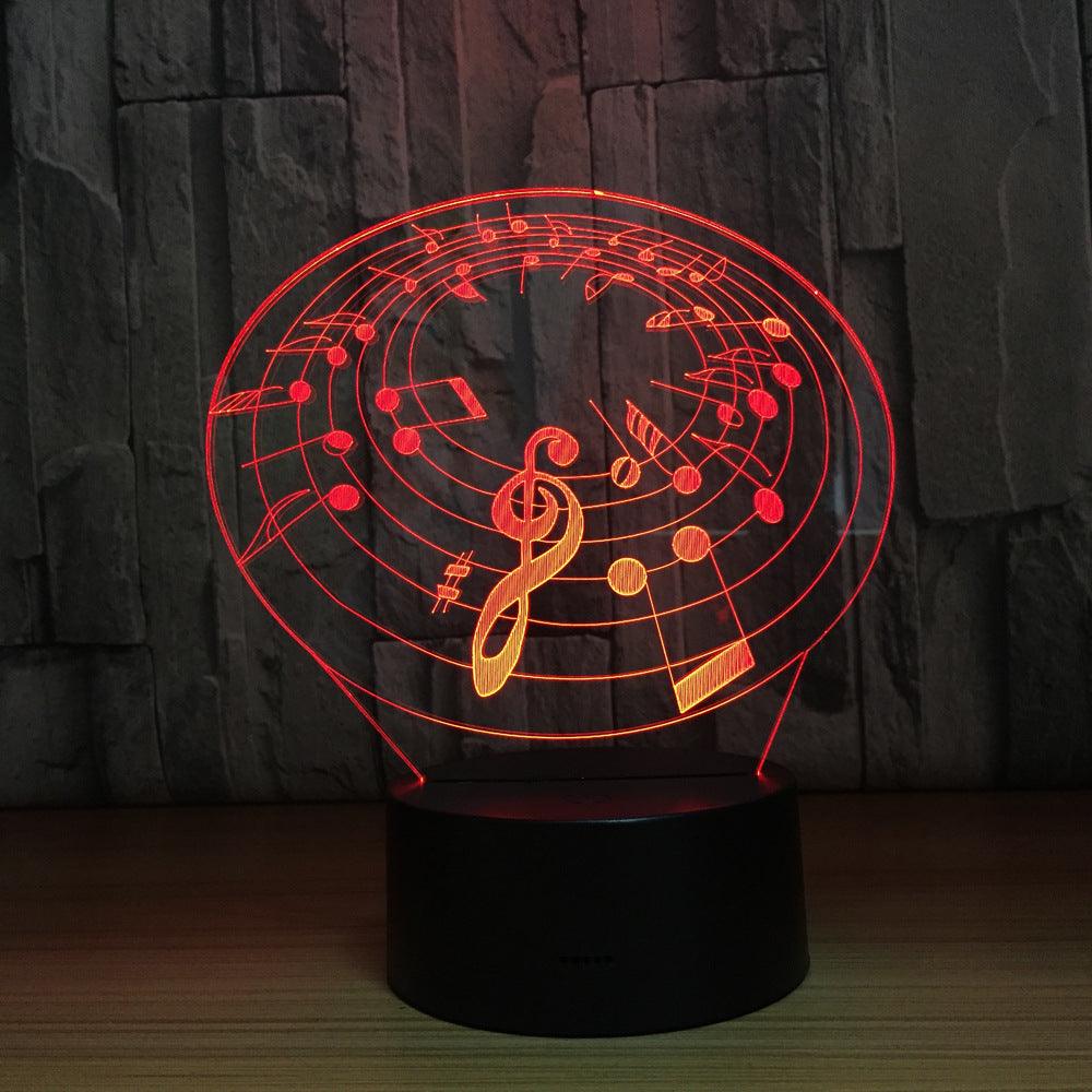 3D Musical Notes Lamp-3D Optical Lamp