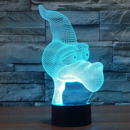 Cartoon Pterosaur 3D Optical Illusion Lamp#2 - 3D Optical Lamp
