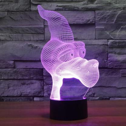 Cartoon Pterosaur 3D Optical Illusion Lamp#2 - 3D Optical Lamp