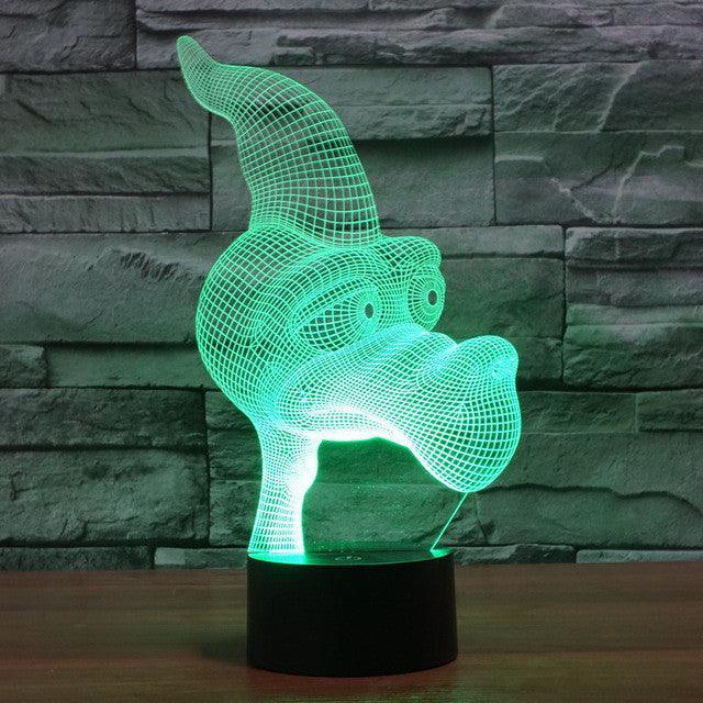 Cartoon Pterosaur 3D Optical Illusion Lamp#2 - 3D Optical Lamp