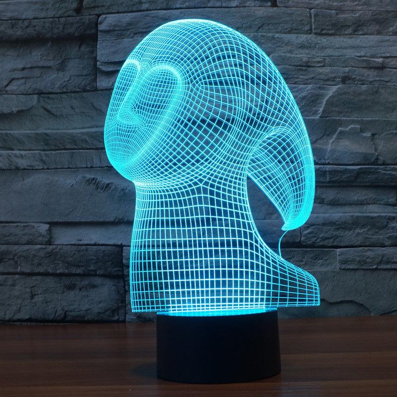 Abstract Character Illusion Lamp-3D Optical Lamp