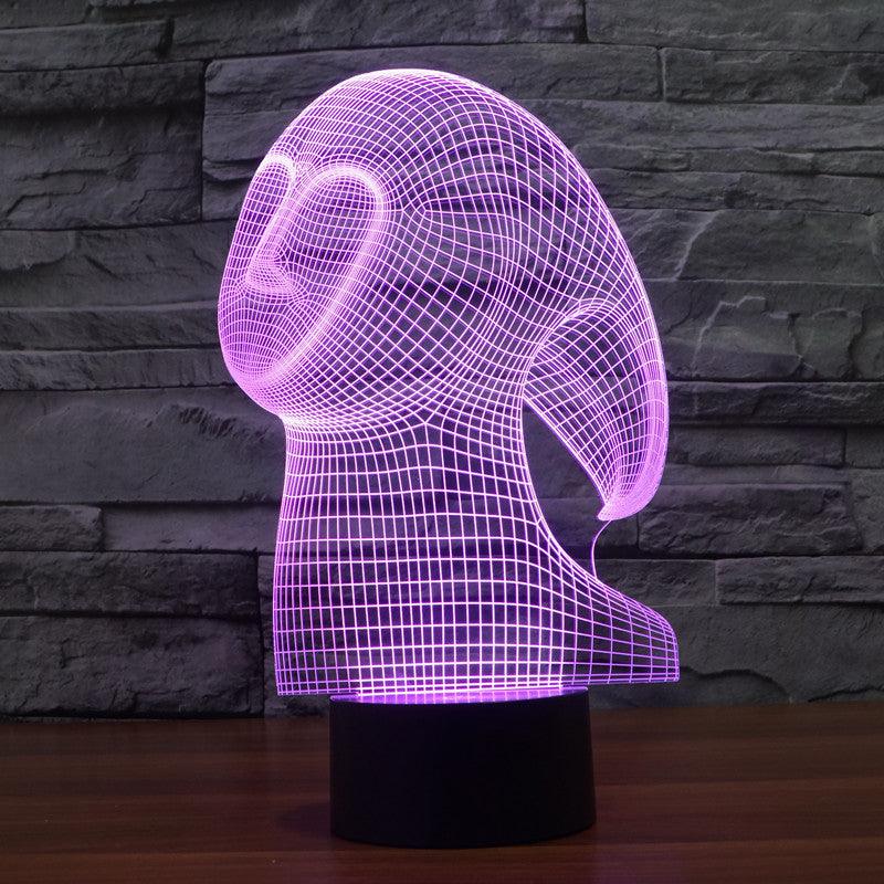 Abstract Character Illusion Lamp-3D Optical Lamp