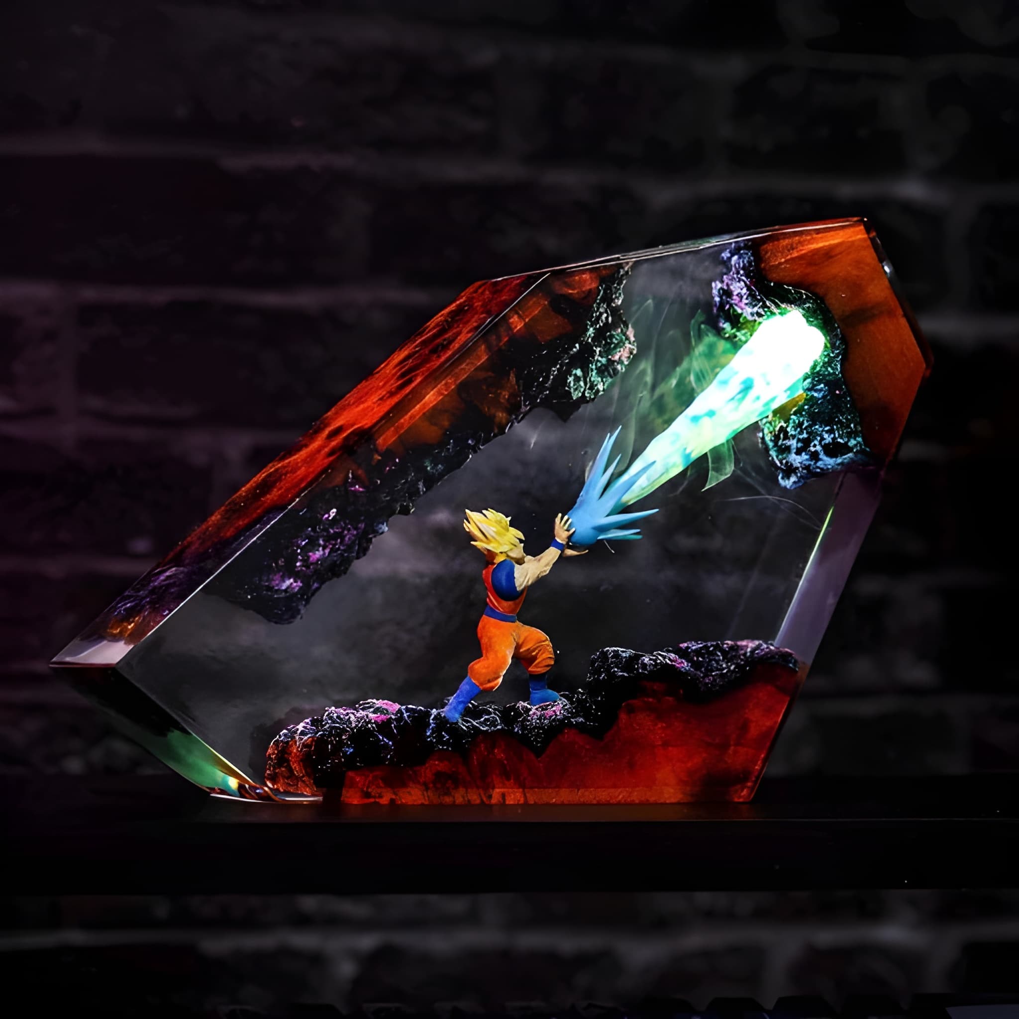 Fantasy Dragon Diorama Epoxy Resin Night Light