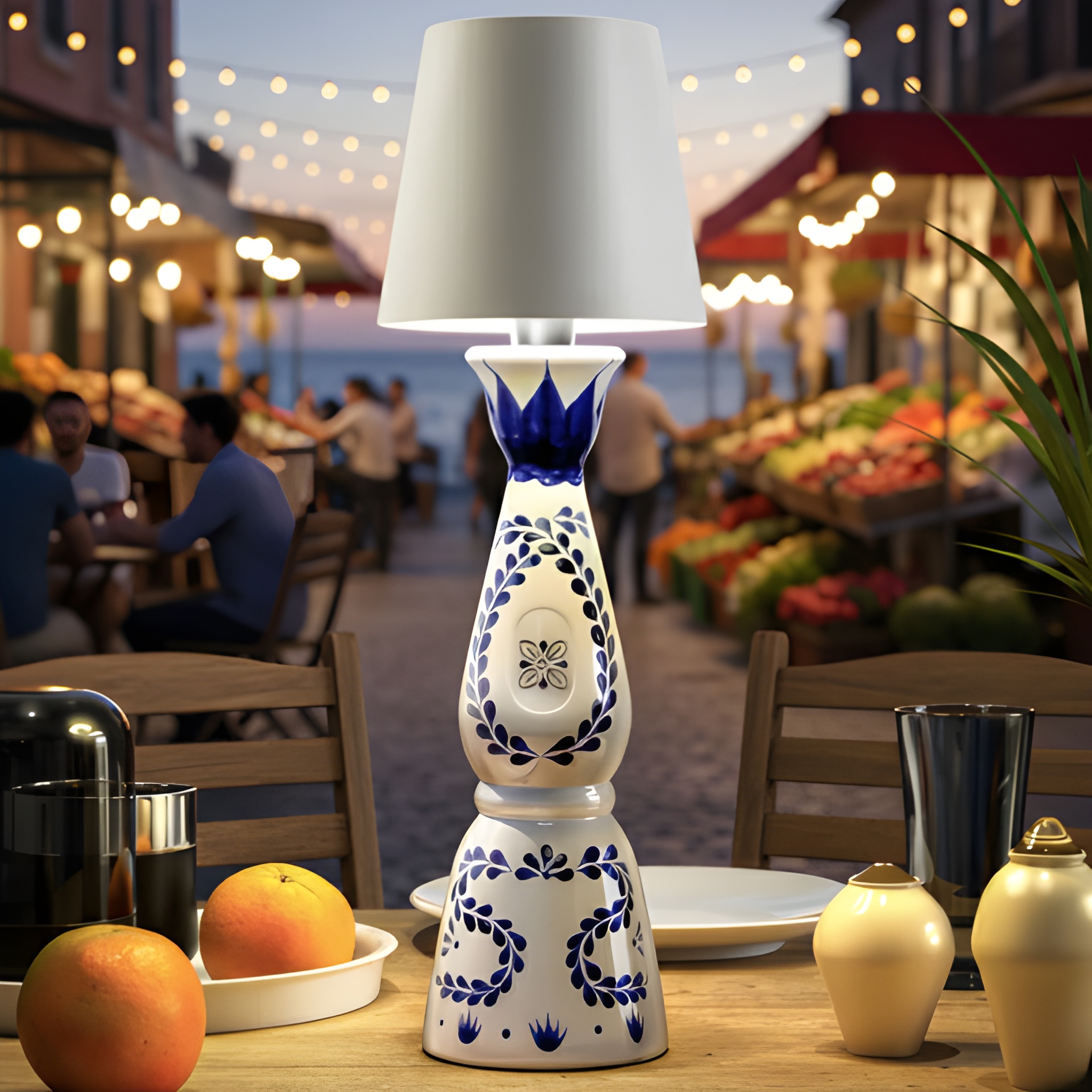 Wireless Rechargeable Bottle Top LED Lamp