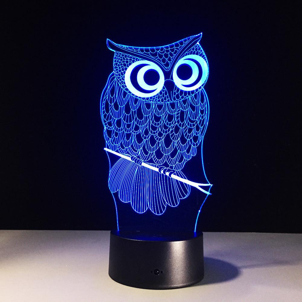 Owl 3D Optical Illusion Lamp-3D Optical Lamp