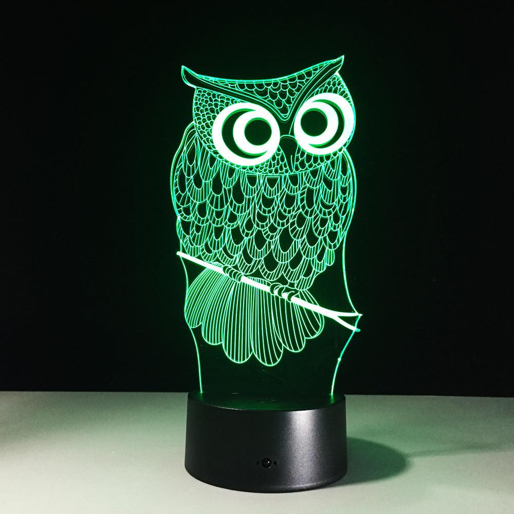 Owl 3D Optical Illusion Lamp-3D Optical Lamp