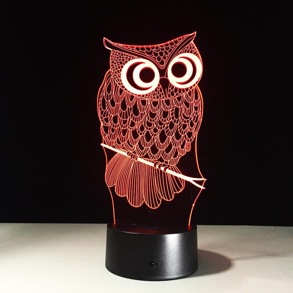 Owl 3D Optical Illusion Lamp-3D Optical Lamp