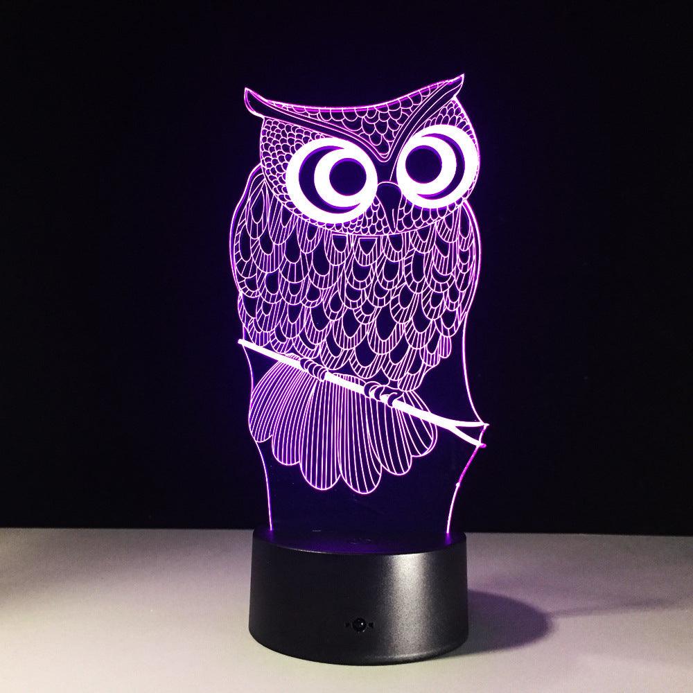 Owl 3D Optical Illusion Lamp-3D Optical Lamp