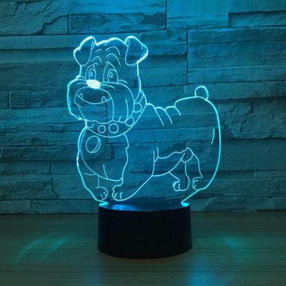 Pet Dog 3D Optical Illusion Lamp - 3D Optical Lamp