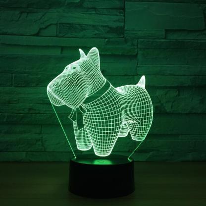 Lovely Pet Dog 3D Optical Illusion Lamp - 3D Optical Lamp