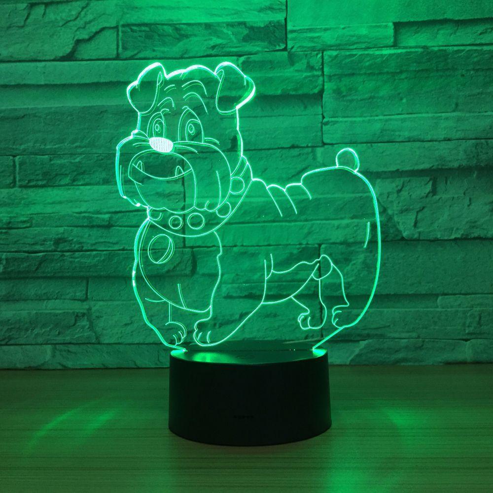 Pet Dog 3D Optical Illusion Lamp - 3D Optical Lamp