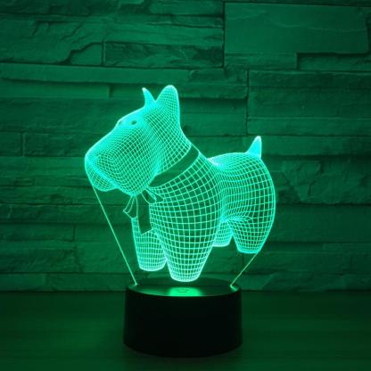 Lovely Pet Dog 3D Optical Illusion Lamp - 3D Optical Lamp