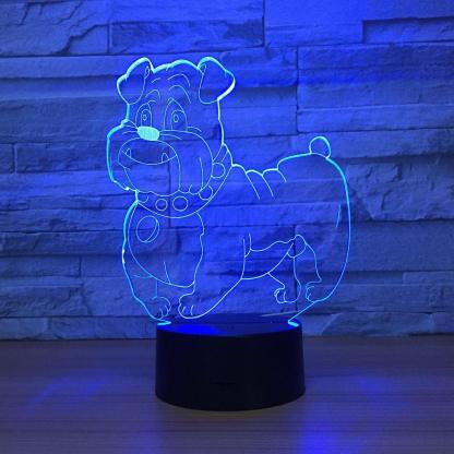 Pet Dog 3D Optical Illusion Lamp - 3D Optical Lamp