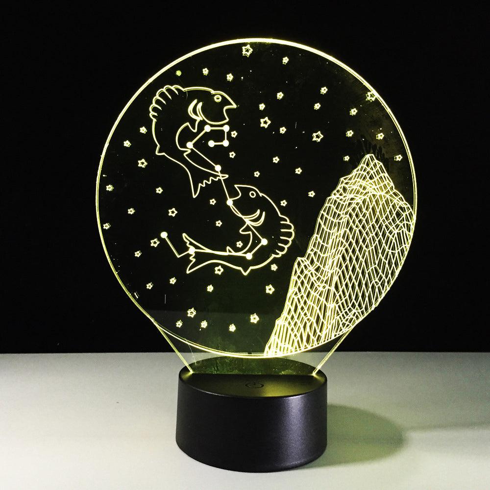 Pisces Constellation LED Lamp-3D Optical Lamp