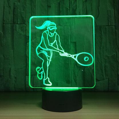 Tennis 3D Optical Lamp A Bright Idea for Tennis Fans-3D Optical Lamp