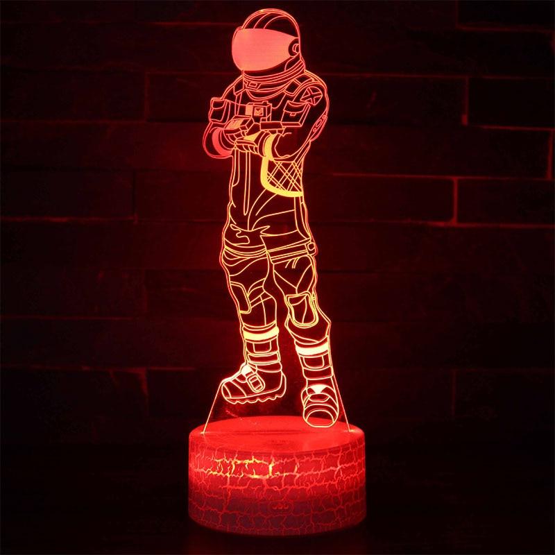 Action Figure 6 3D Optical Illusion Lamp-3D Optical Lamp