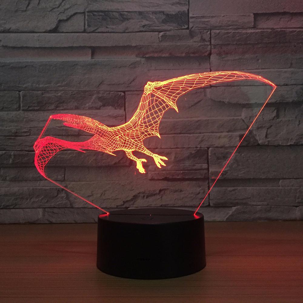 Pterodactyl Optical Illusion Lamp-3D Optical Lamp