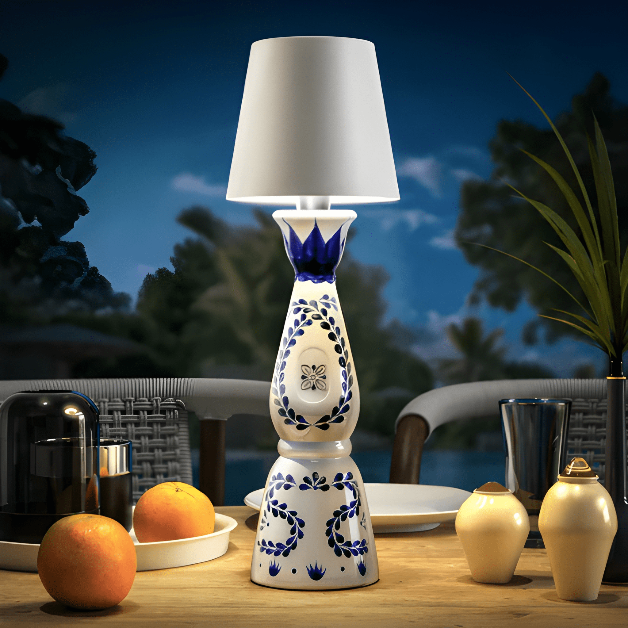 Wireless Rechargeable Bottle Top LED Lamp