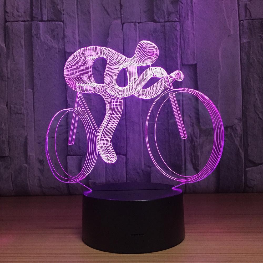 Cycling Biking 3D Optical Illusion Lamp-3D Optical Lamp
