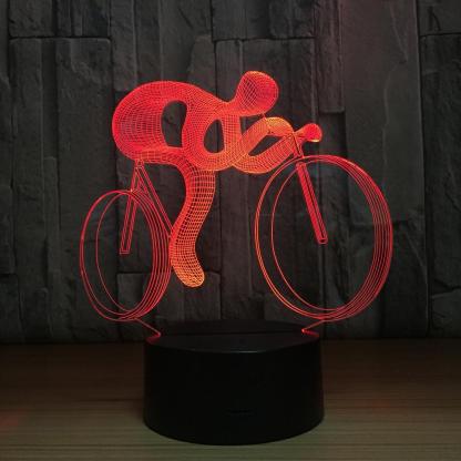 Cycling Biking 3D Optical Illusion Lamp - 3D Optical Lamp