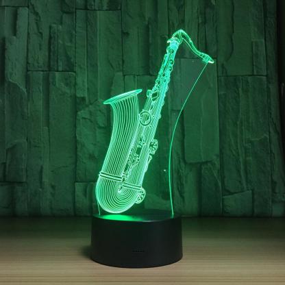 3D Saxophone Illusion Lamp-3D Optical Lamp