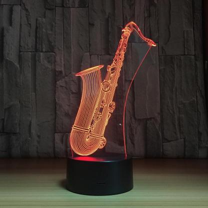 3D Saxophone Illusion Lamp-3D Optical Lamp