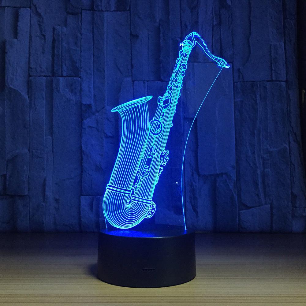 3D Saxophone Illusion Lamp-3D Optical Lamp