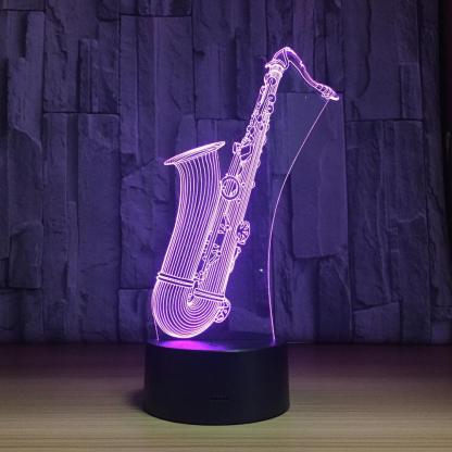 3D Saxophone Illusion Lamp-3D Optical Lamp