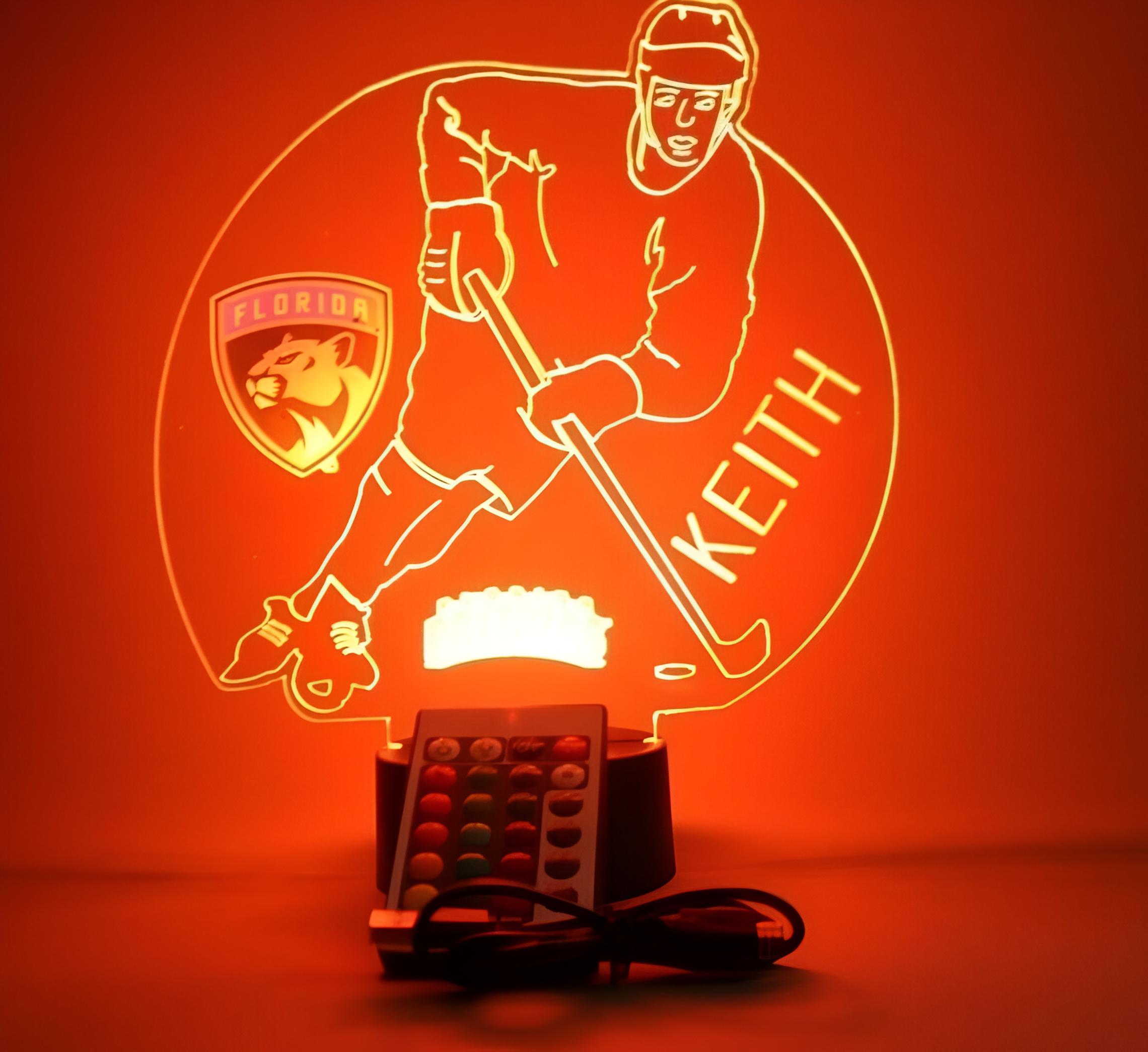Florida Panthers NHL Hockey Player Fan Night Light Up Lamp