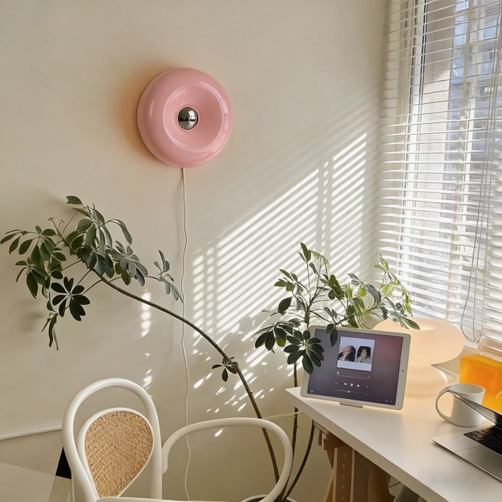 Donut Design Warm Light Lamp With Plug In For Room Decor