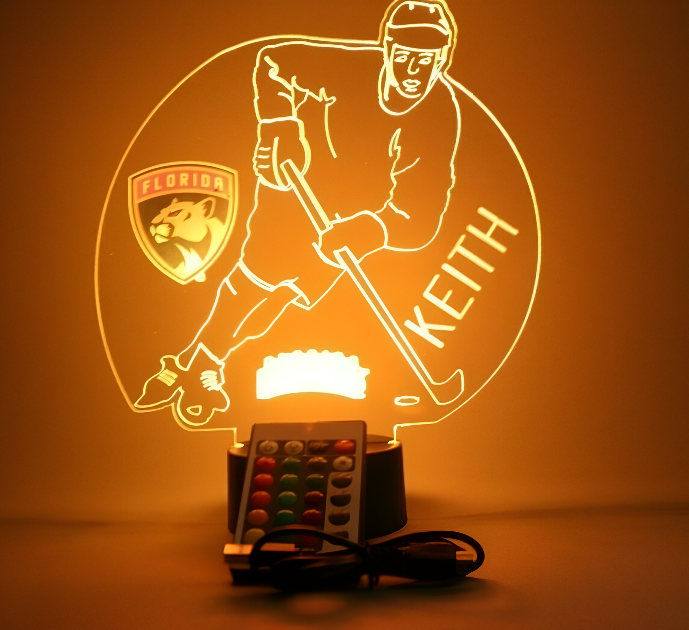 Florida Panthers NHL Hockey Player Fan Night Light Up Lamp