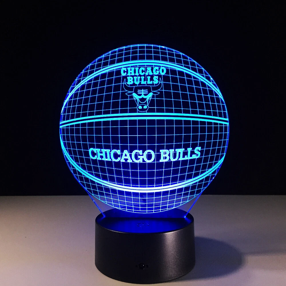 Chicago Bulls Michael Jordan Derrick Rose LED Light Lamp