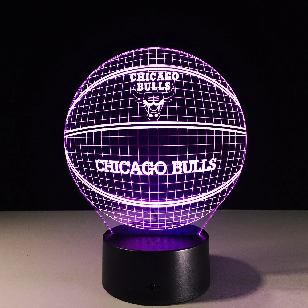 Chicago Bulls Michael Jordan Derrick Rose LED Light Lamp