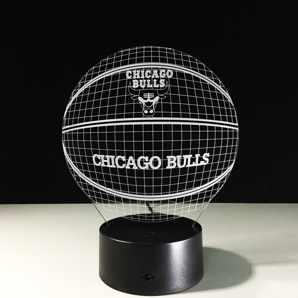 Chicago Bulls Michael Jordan Derrick Rose LED Light Lamp