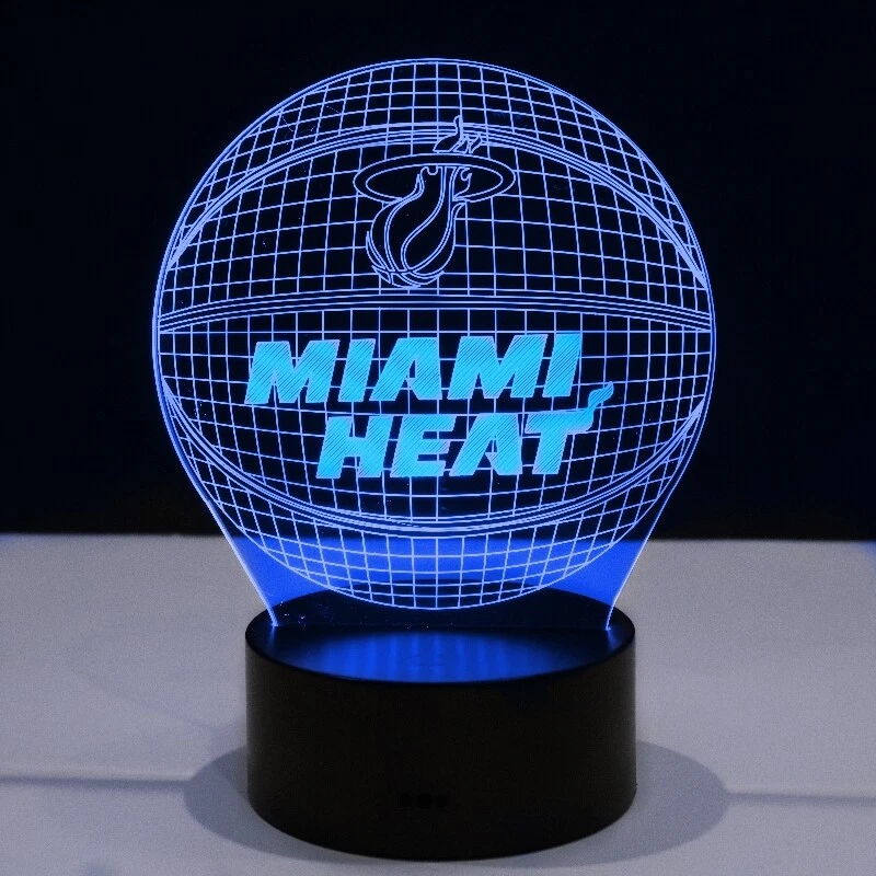 Miami Heat Jimmy Butler Tyler Herro Bam Adebayo LED Light Lamp
