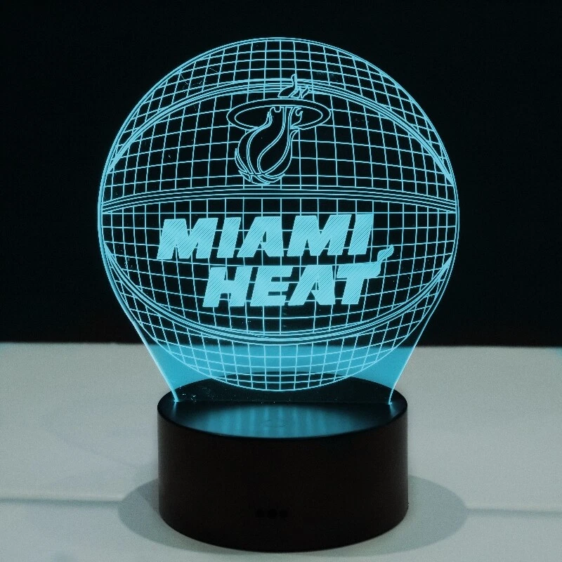 Miami Heat Jimmy Butler Tyler Herro Bam Adebayo LED Light Lamp