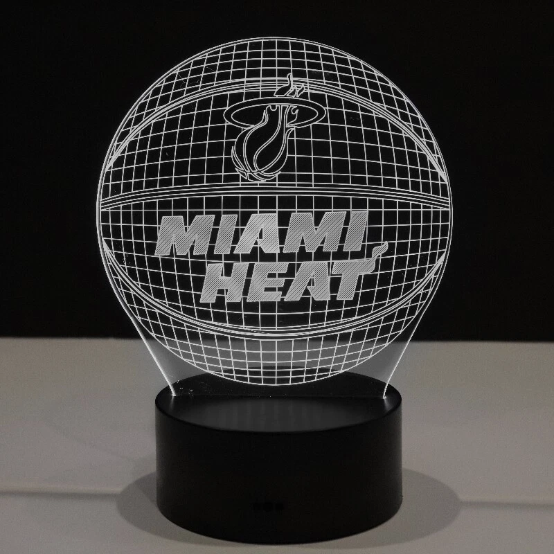 Miami Heat Jimmy Butler Tyler Herro Bam Adebayo LED Light Lamp