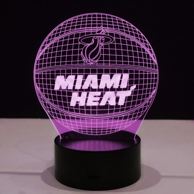 Miami Heat Jimmy Butler Tyler Herro Bam Adebayo LED Light Lamp