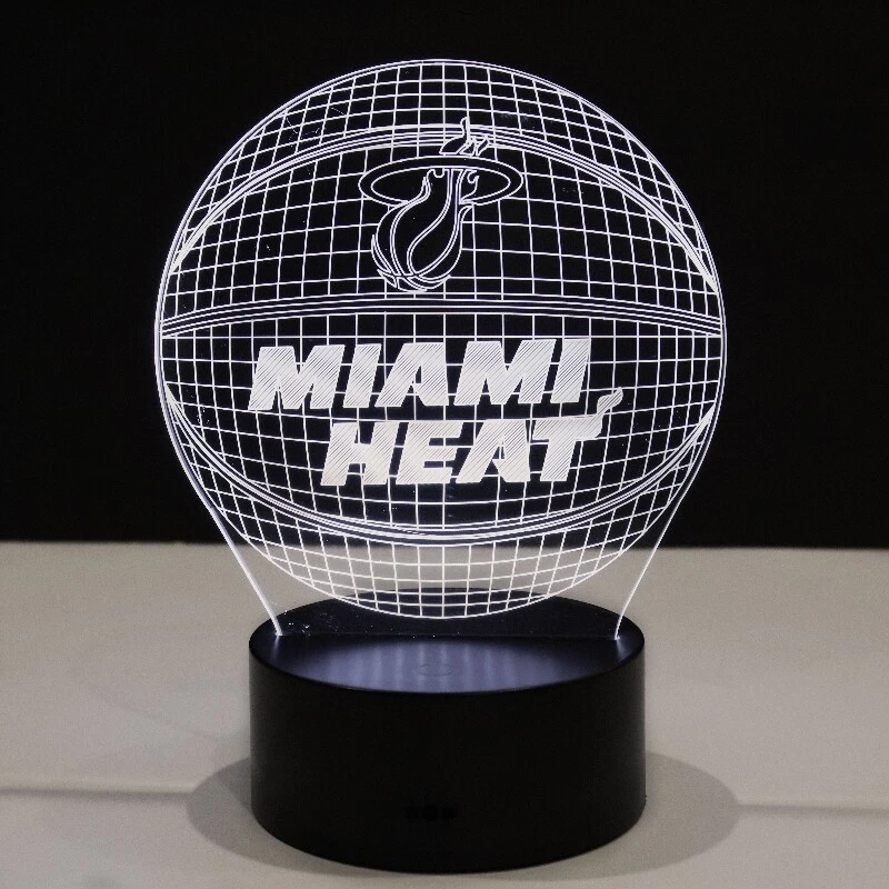 Miami Heat Jimmy Butler Tyler Herro Bam Adebayo LED Light Lamp
