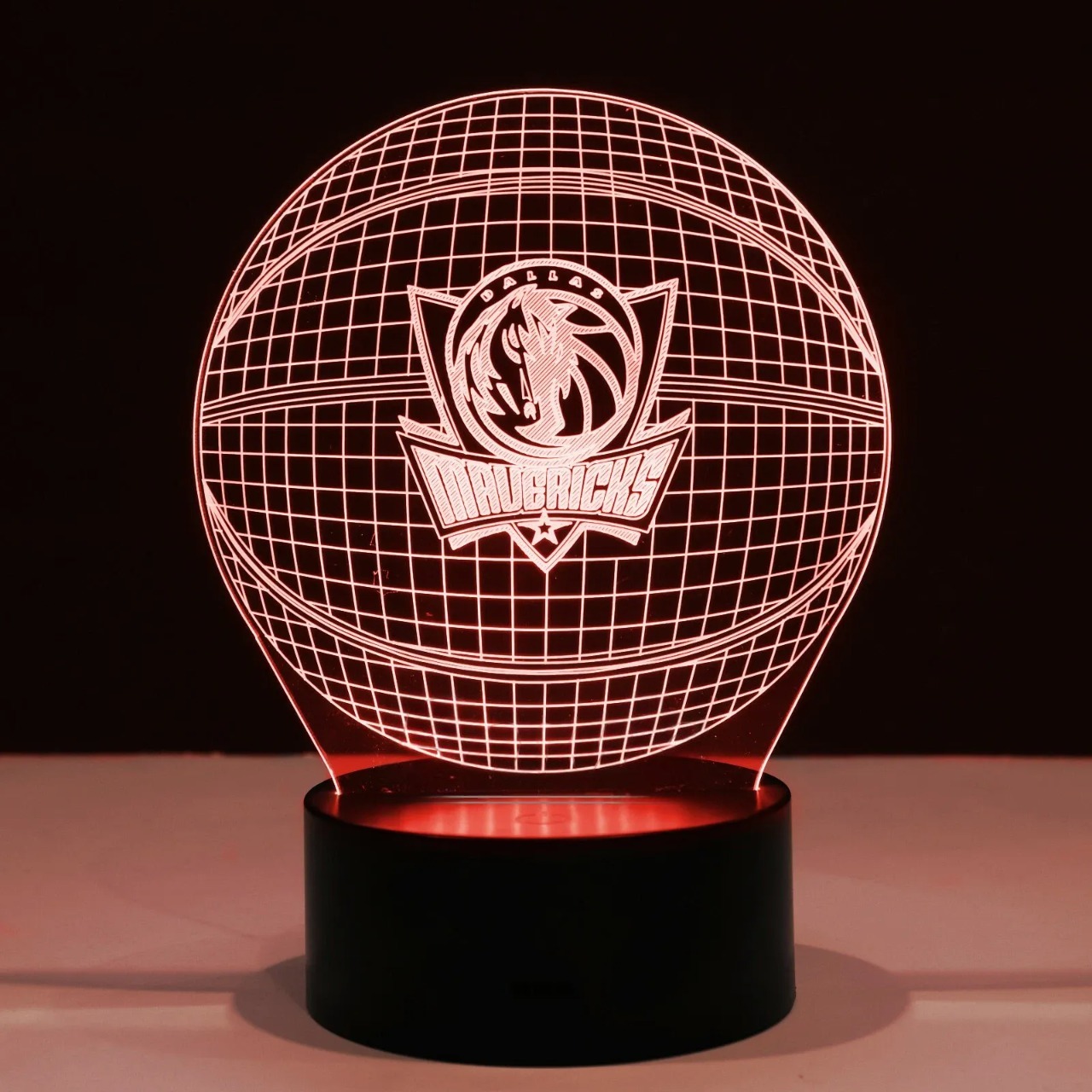 Dallas Mavericks Basketball Fan Themed LED Table Lamp