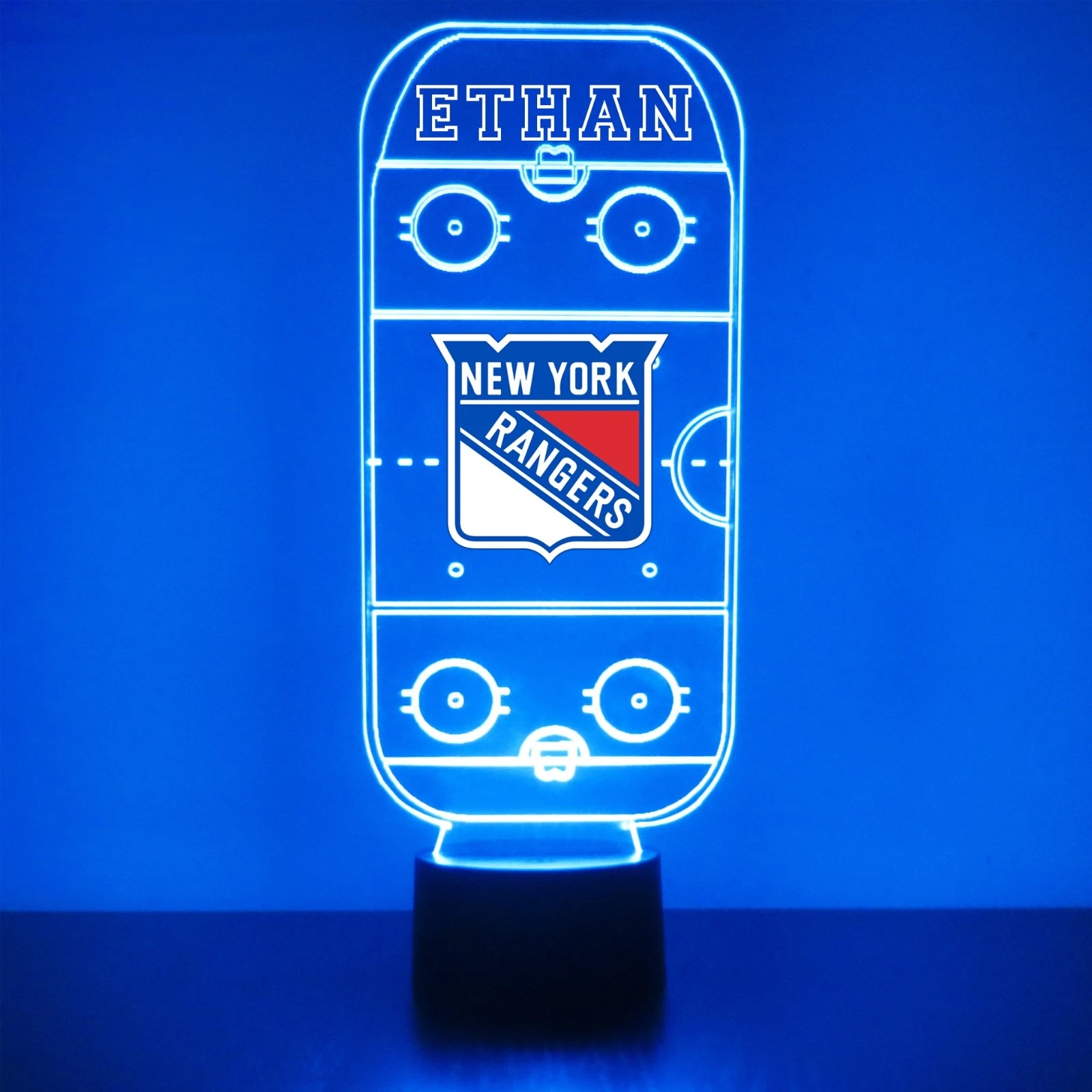Personalized New York Rangers Night Light Lamp