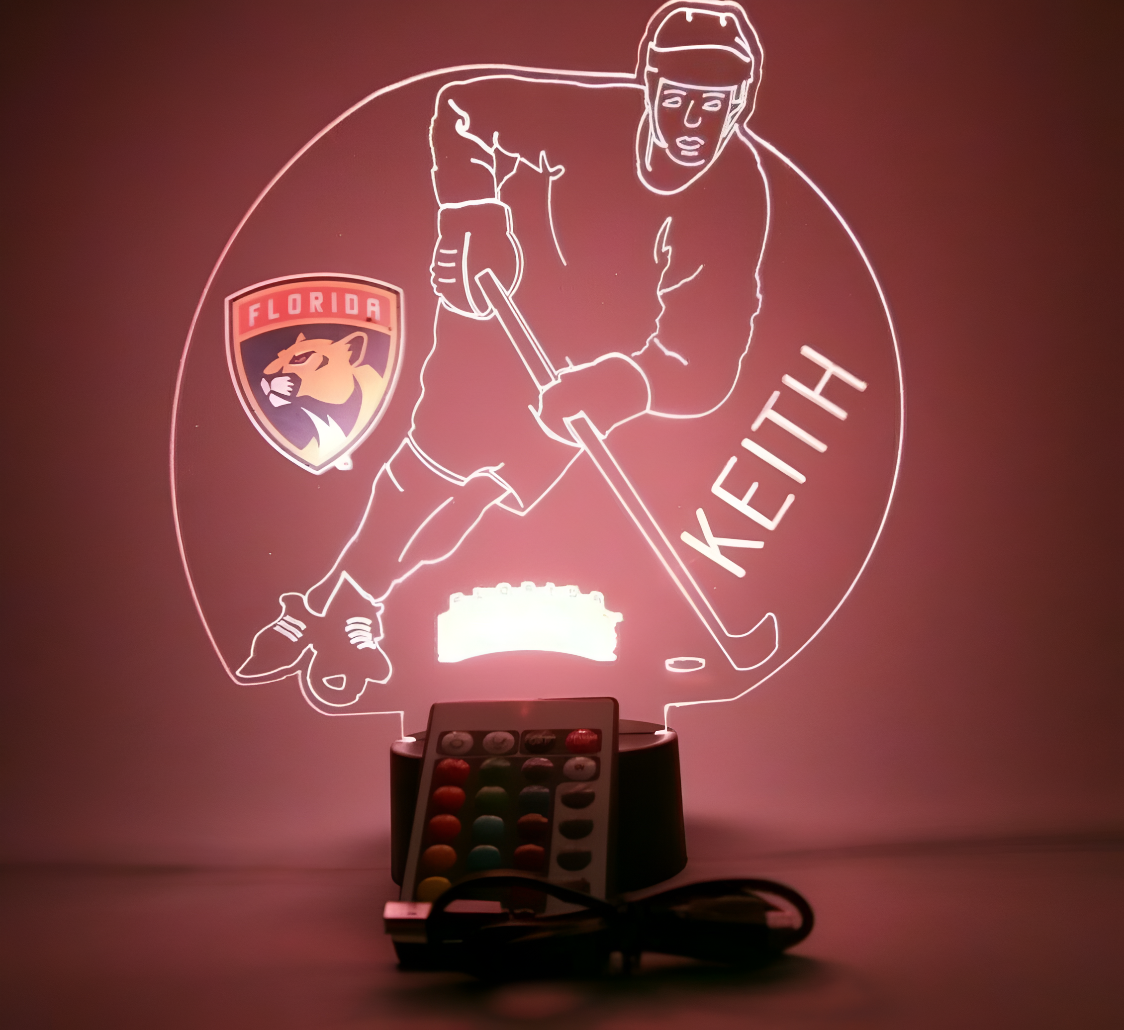 Florida Panthers NHL Hockey Player Fan Night Light Up Lamp