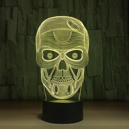 3D Skull Illusion Lamp-3D Optical Lamp