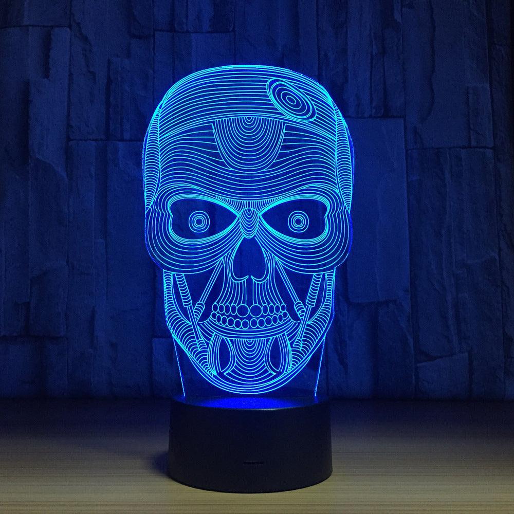 3D Skull Illusion Lamp-3D Optical Lamp