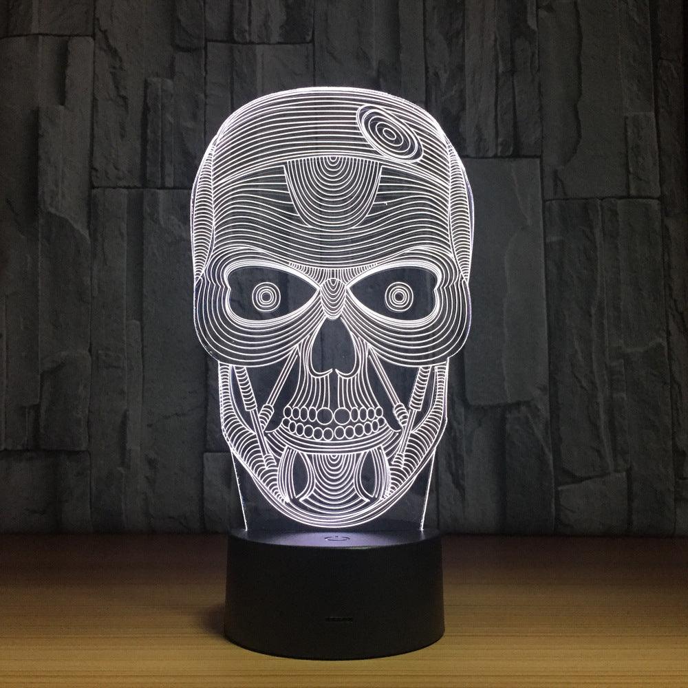 3D Skull Illusion Lamp-3D Optical Lamp