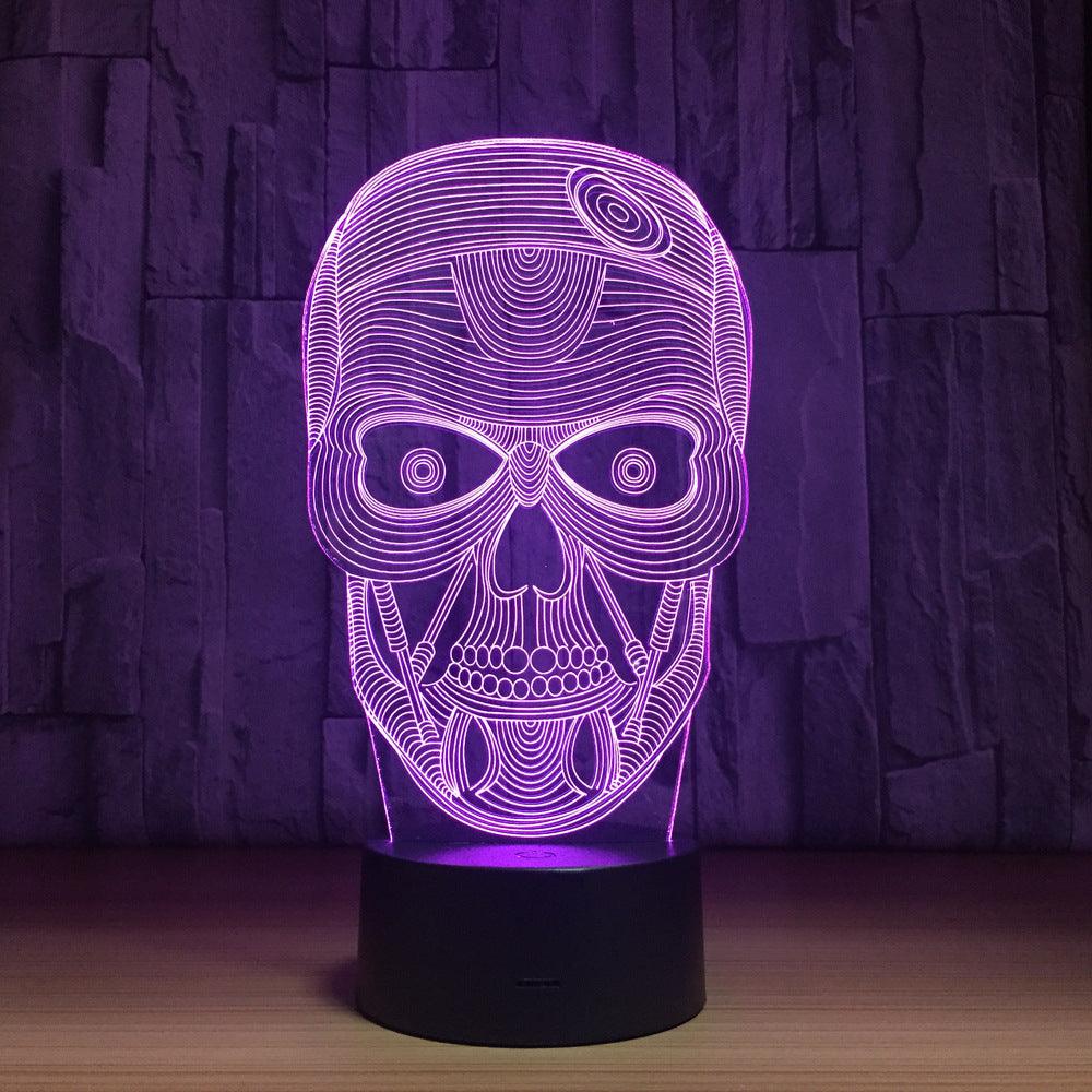 3D Skull Illusion Lamp-3D Optical Lamp