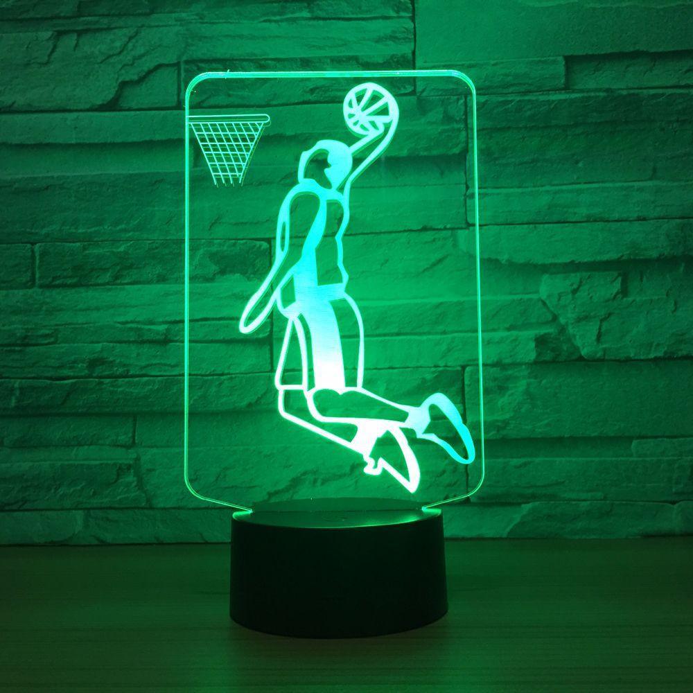 Slam Dunk 3D Optical Illusion Lamp - 3D Optical Lamp